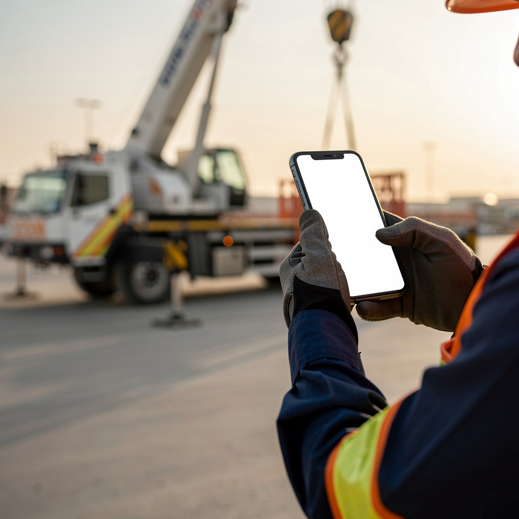 Saba Cranes - شركة سبأ لتأجير المعدات فريق التشغيل ومعدة رفع في موقع عمل بالمملكة العربية السعودية