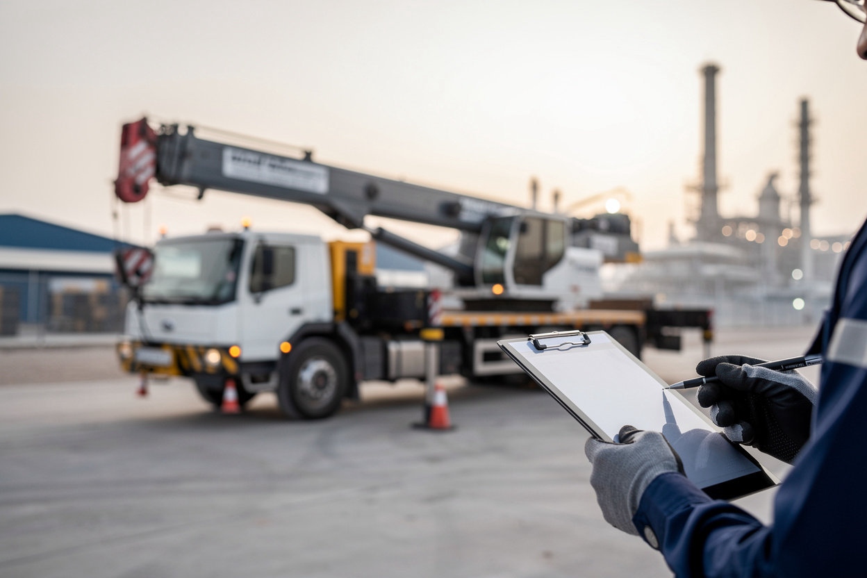 Saba Cranes - شركة سبأ لتأجير المعدات سيزر لفت للايجار يعمل في موقع مشروع داخل المملكة العربية السعودية